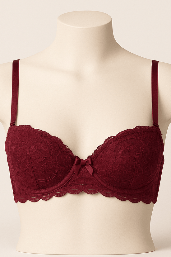 Donna Speziatta Scarlet Seduction Lace Bra & Panty Set - Donna Speziatta
